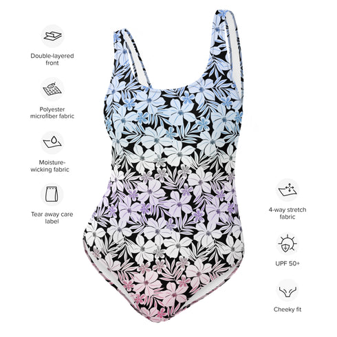 Bigender Pride Aloha One-Piece Swimsuit